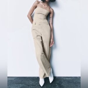 NWT - Zara Strapless Jumpsuit